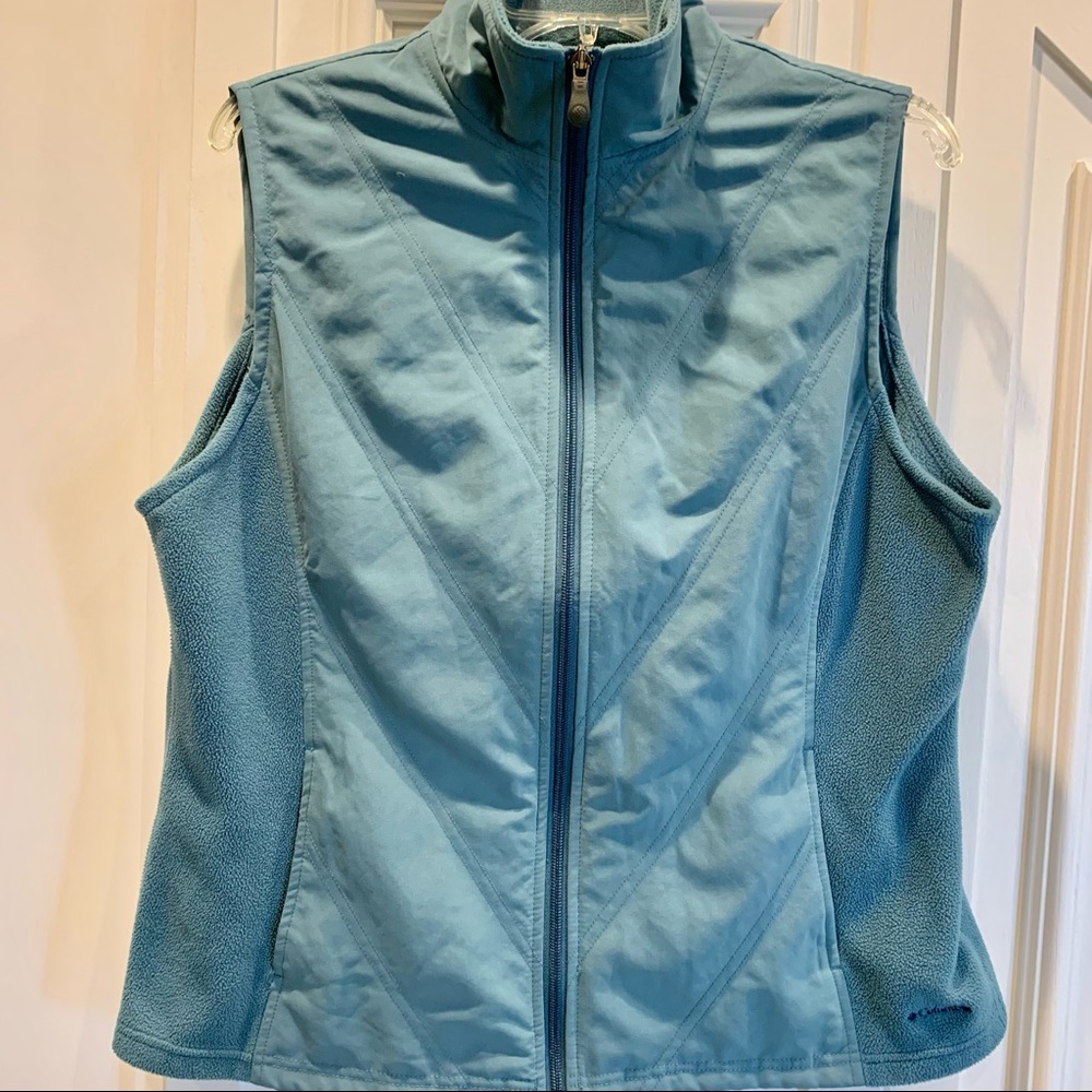 Columbia Teal Quilted Fleece Vest L‎